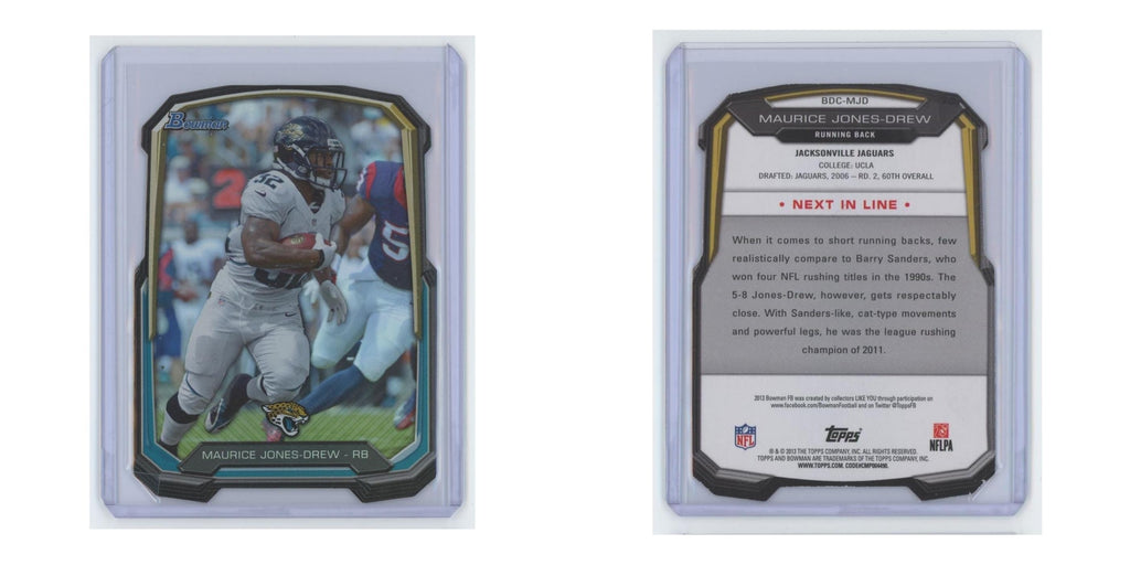 2013 Bowman Foil Die Cut Maurice Jones-Drew Jaguars #BDC-MJD