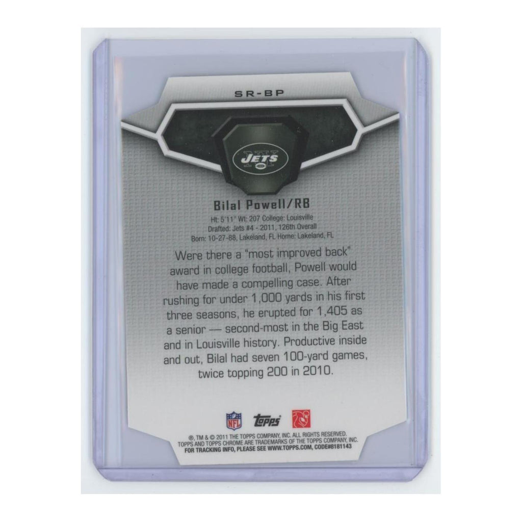 2011 Topps Chrome Superlative Rookies Die Cut Bilal Powell #SR-BP