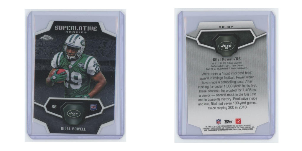 2011 Topps Chrome Superlative Rookies Die Cut Bilal Powell #SR-BP