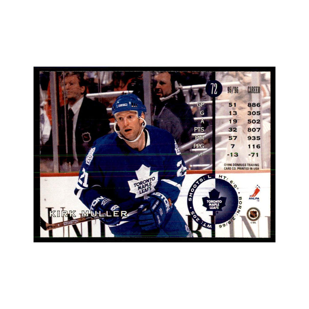 Kirk Muller 1996 Leaf #72 Hockey Cards Hockey Card NM