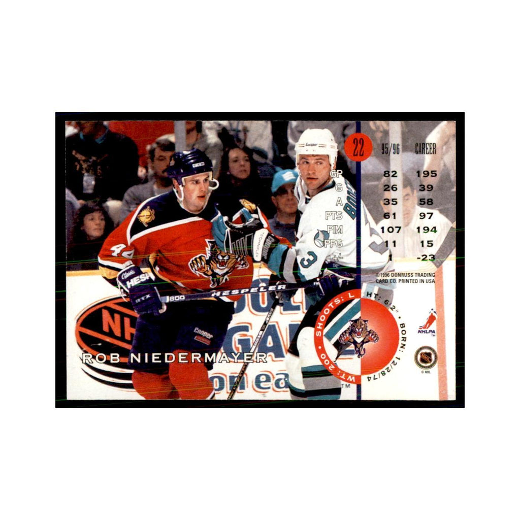 Rob Niedermayer 1996 Leaf #22 Hockey Cards Hockey Card NM
