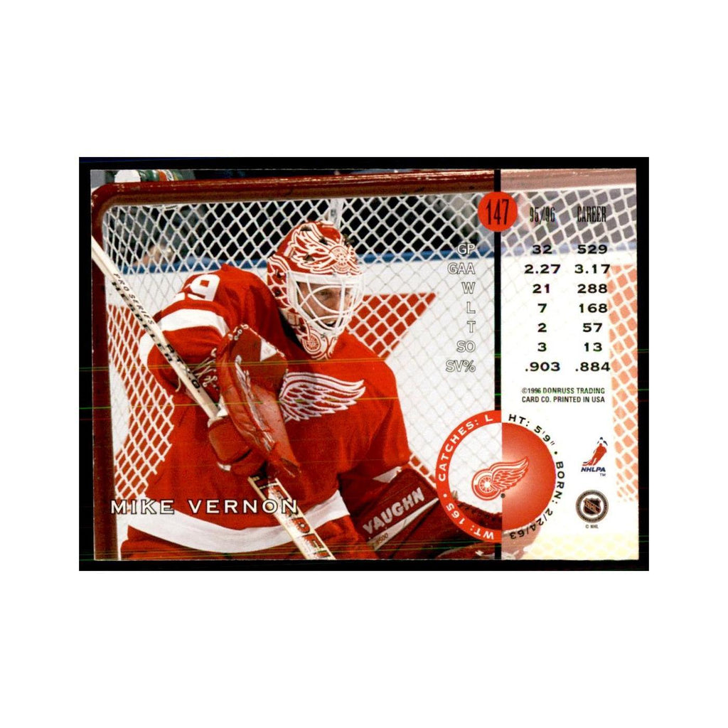 Mike Vernon 1996 Leaf #147 Hockey Cards Hockey Card NM