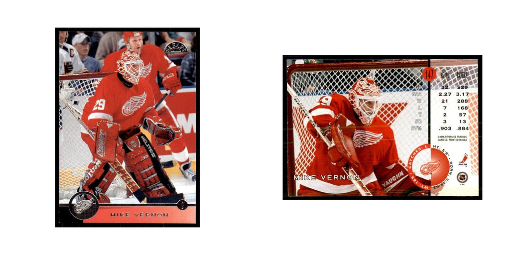 Mike Vernon 1996 Leaf #147 Hockey Cards Hockey Card NM