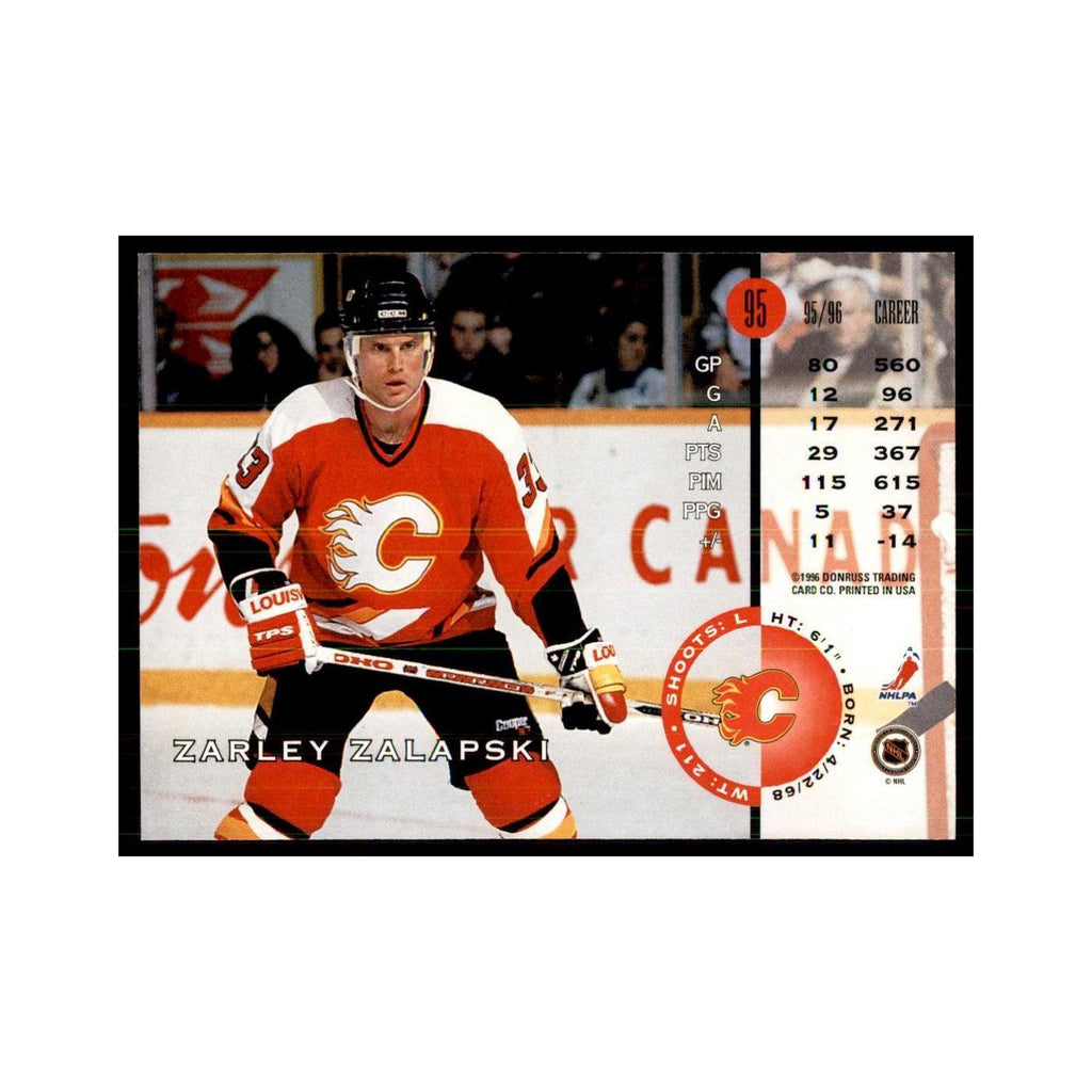 Zarley Zalapski 1996 Leaf #95 Hockey Cards Hockey Card NM