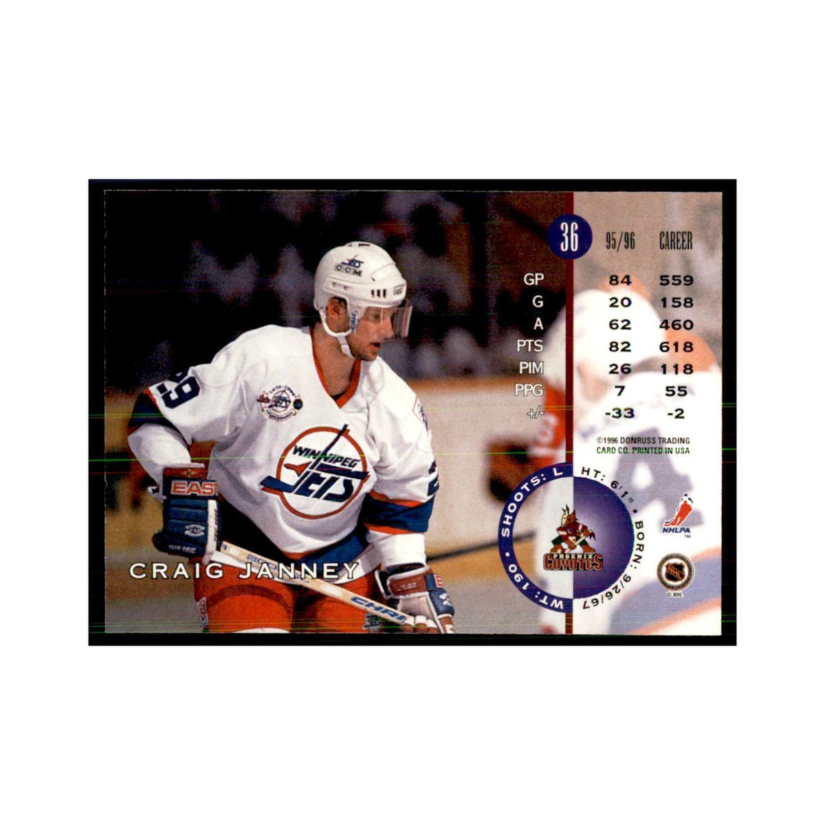 Craig Janney 1996 Leaf #36 Hockey Cards Hockey Card NM