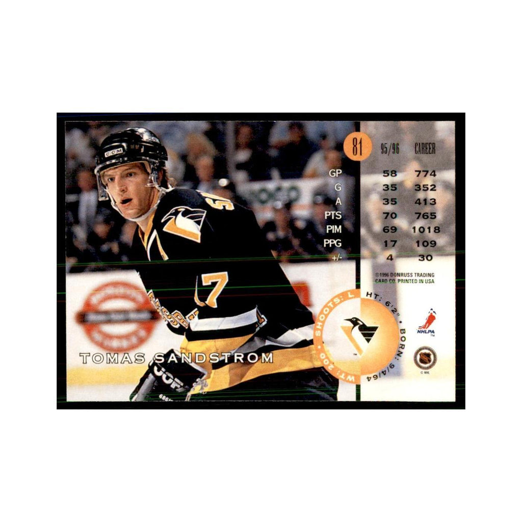 Tomas Sandstrom 1996 Leaf #81 Hockey Cards Hockey Card NM
