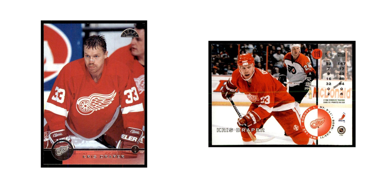Kris Draper 1996 Leaf #119 Hockey Cards Hockey Card NM