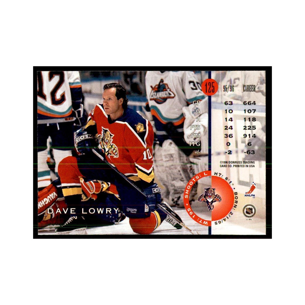 Dave Lowry 1996 Leaf #125 Hockey Cards Hockey Card NM