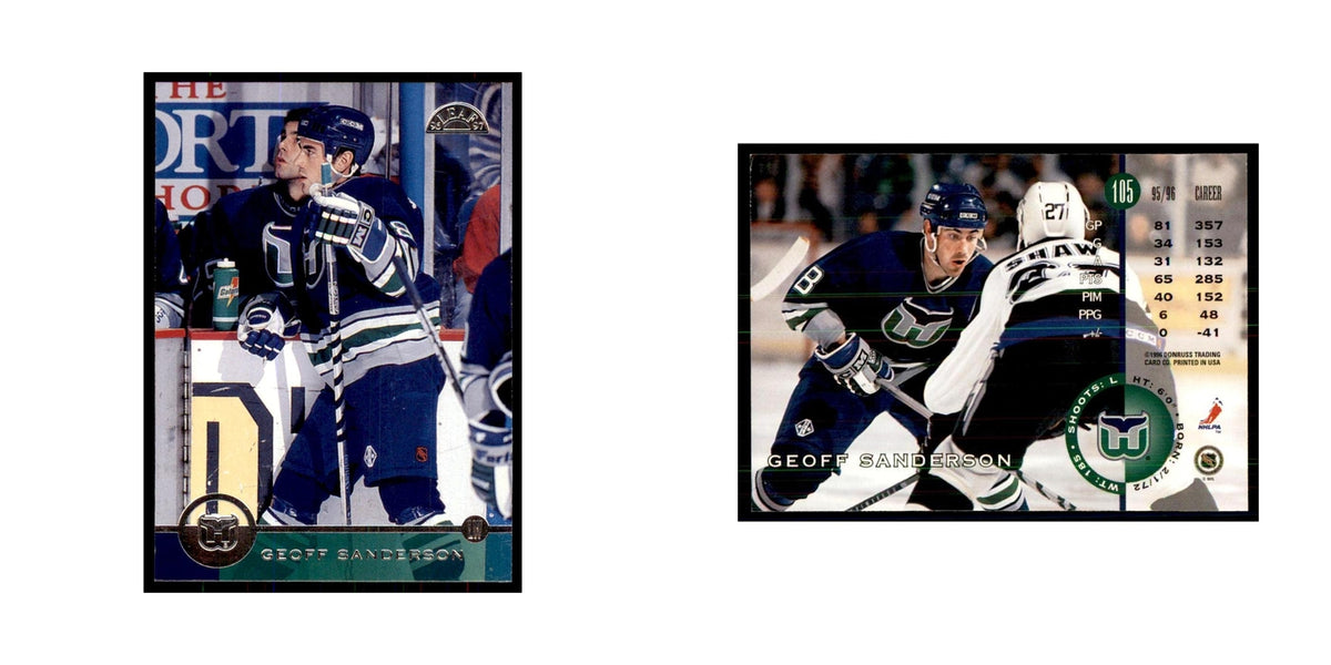 Geoff Sanderson 1996 Leaf #105 Hockey Cards Hockey Card NM