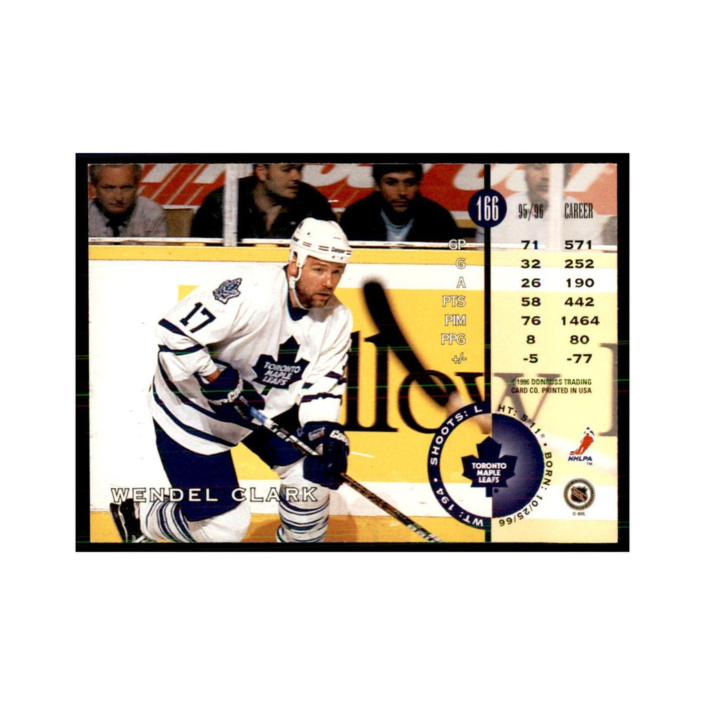 Wendel Clark 1996 Leaf #166 Hockey Cards Hockey Card NM