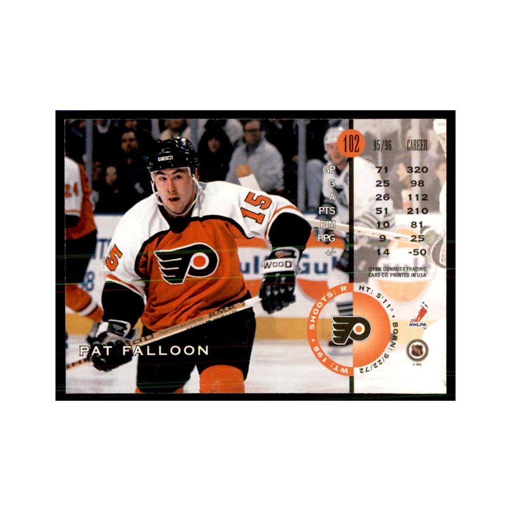 Pat Falloon 1996 Leaf #102 Hockey Cards Hockey Card NM