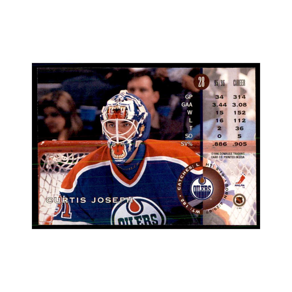 Curtis Joseph 1996 Leaf #28 Hockey Cards Hockey Card NM