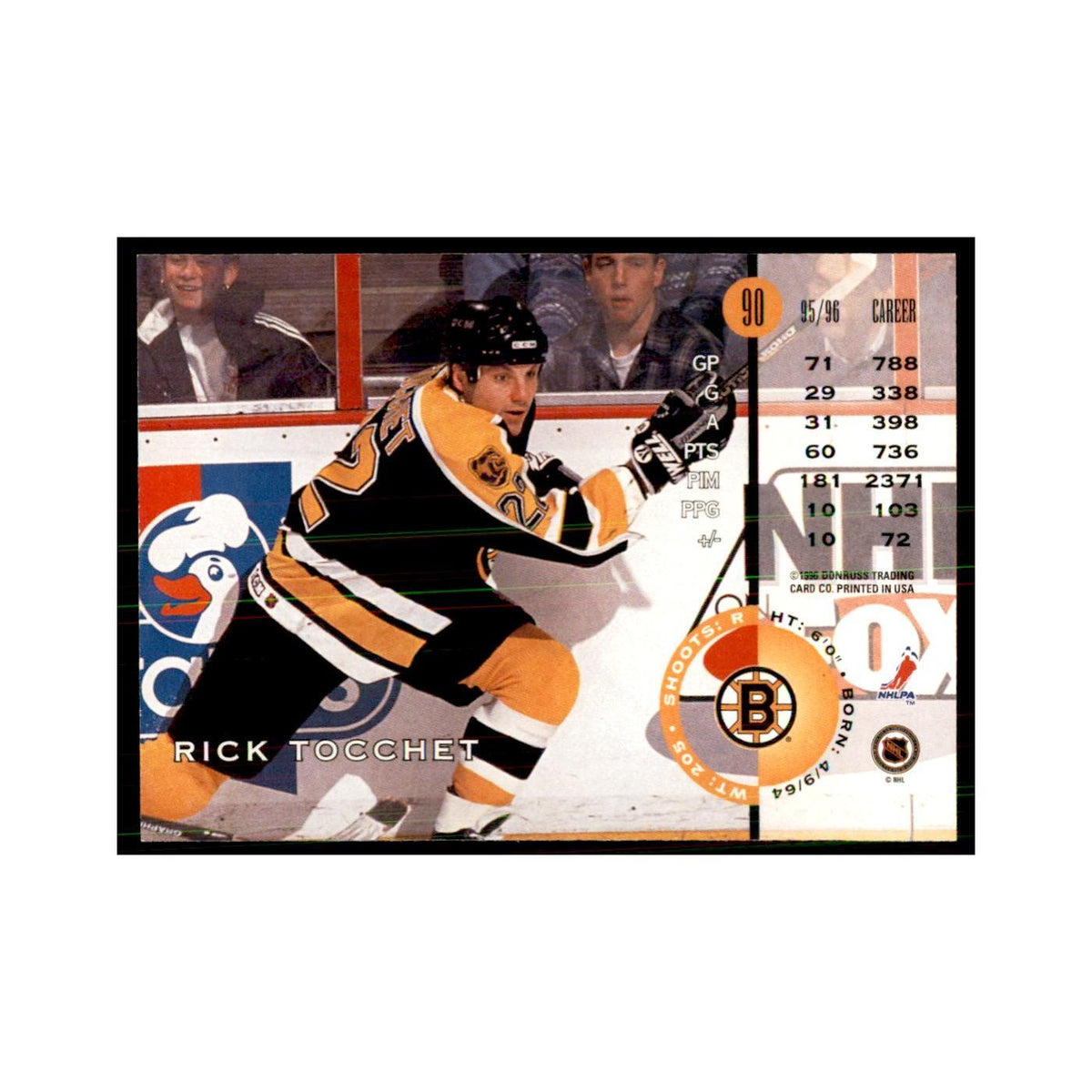Rick Tocchet 1996 Leaf #90 Hockey Cards Hockey Card NM