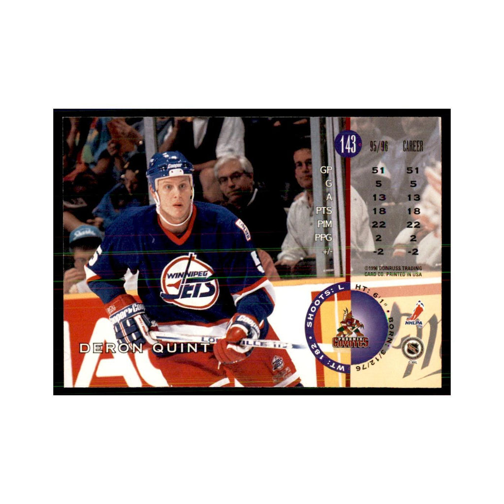 Deron Quint 1996 Leaf #143 Hockey Cards Hockey Card NM