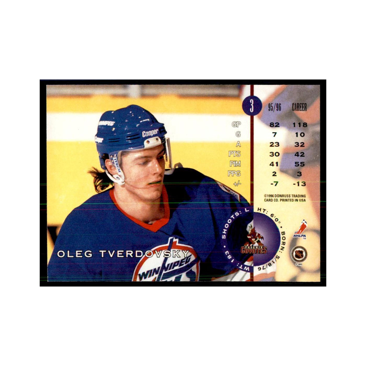 Oleg Tverdovsky 1996 Leaf #3 Hockey Cards Hockey Card NM