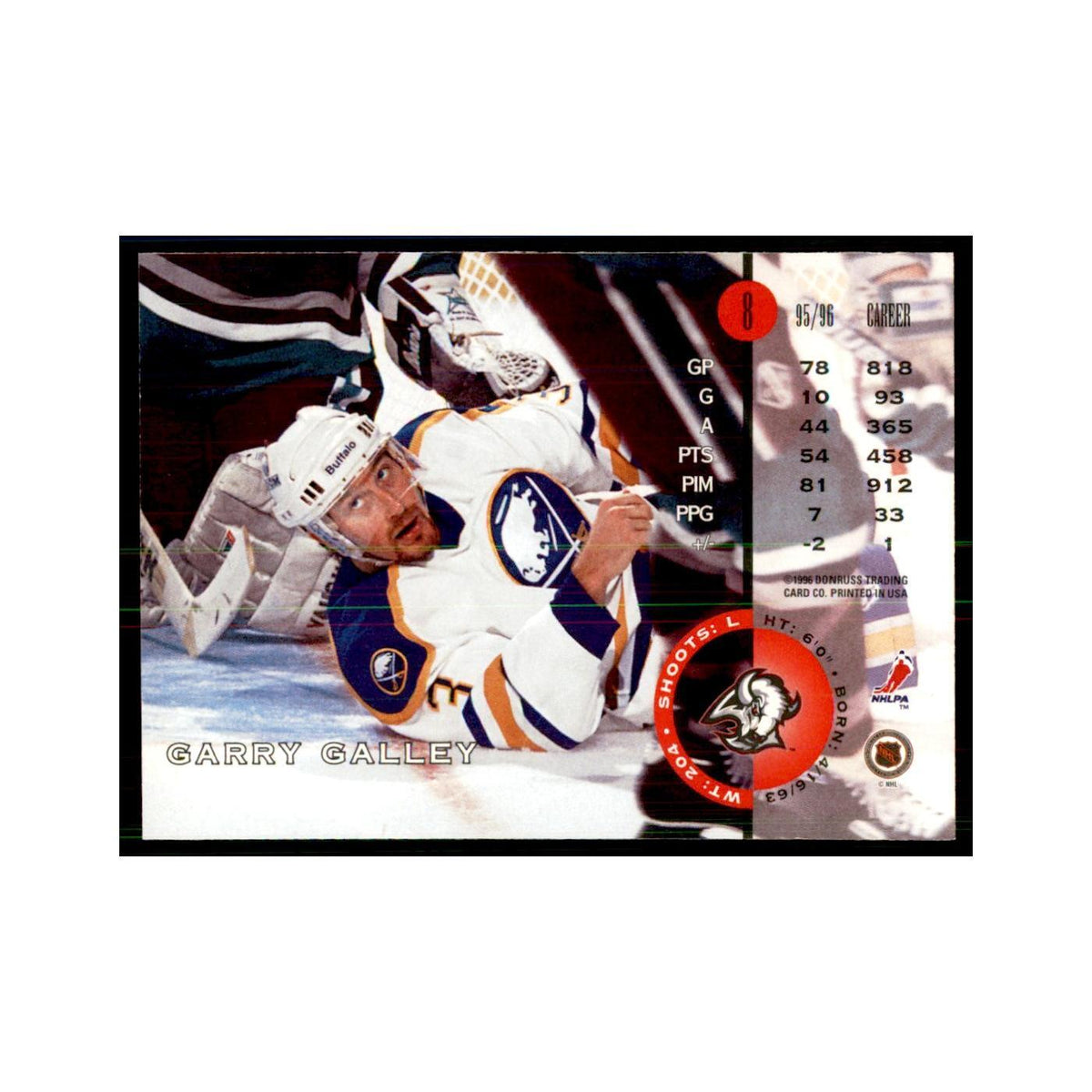 Garry Galley 1996 Leaf #8 Hockey Cards Hockey Card NM
