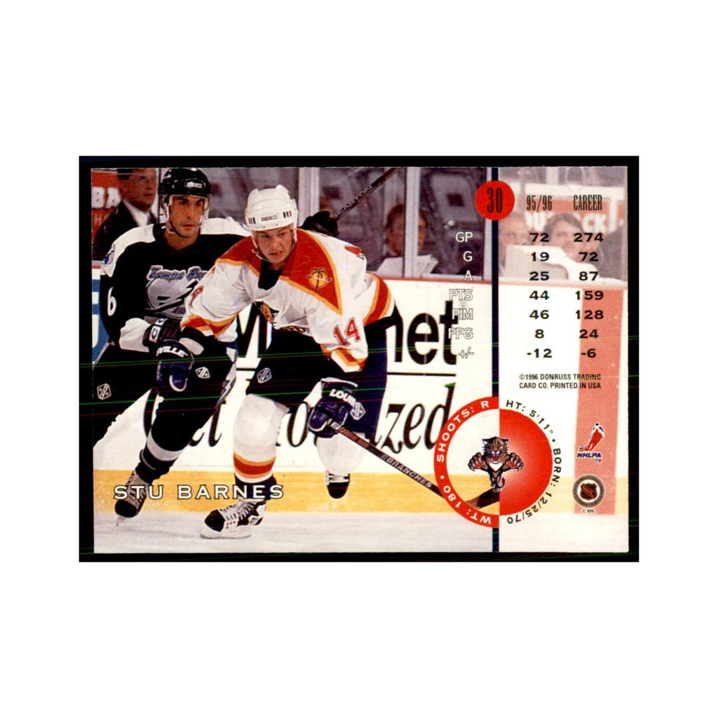 Stu Barnes 1996 Leaf #30 Hockey Cards Hockey Card NM