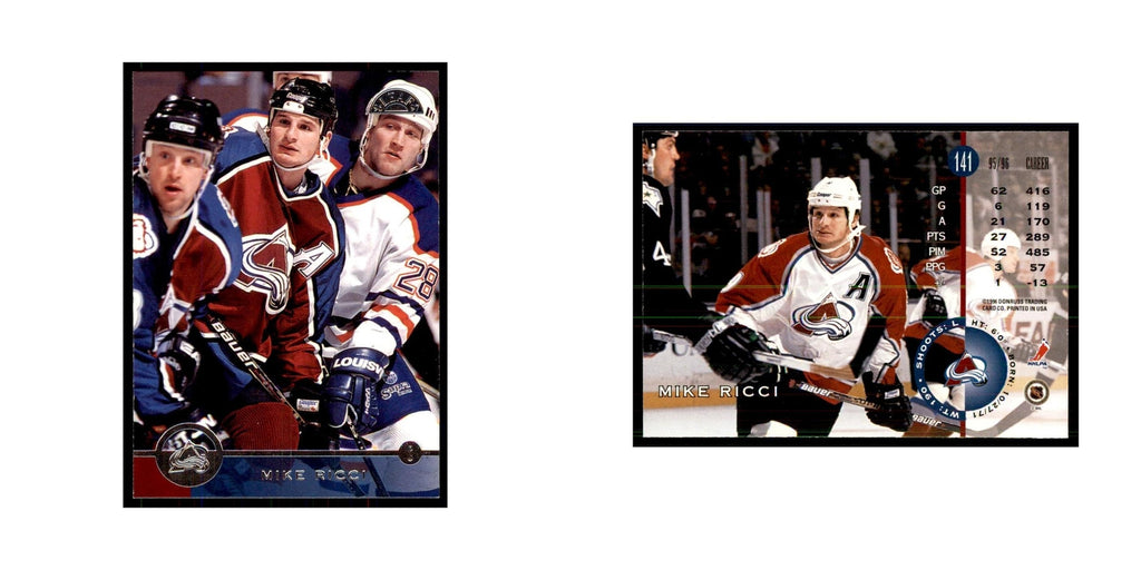 Mike Ricci 1996 Leaf #141 Hockey Cards Hockey Card NM