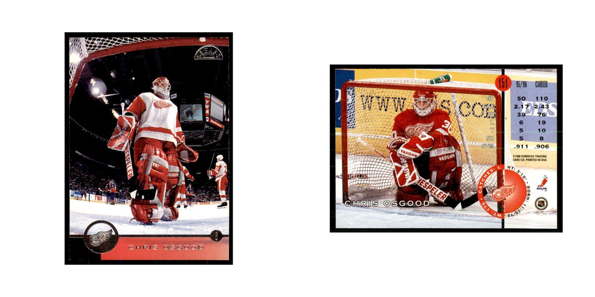 Chris Osgood 1996 Leaf #151 Hockey Cards Hockey Card NM