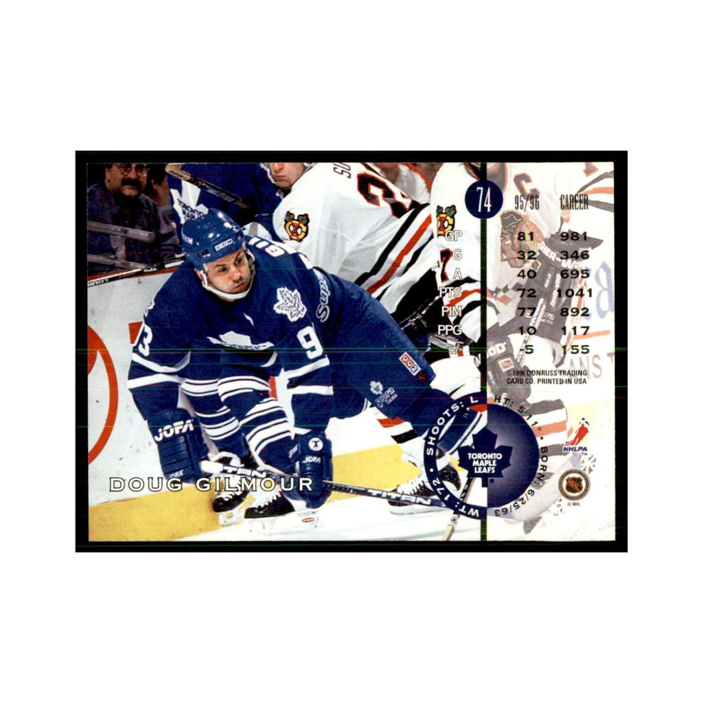 Doug Gilmour 1996 Leaf #74 Hockey Cards Hockey Card NM