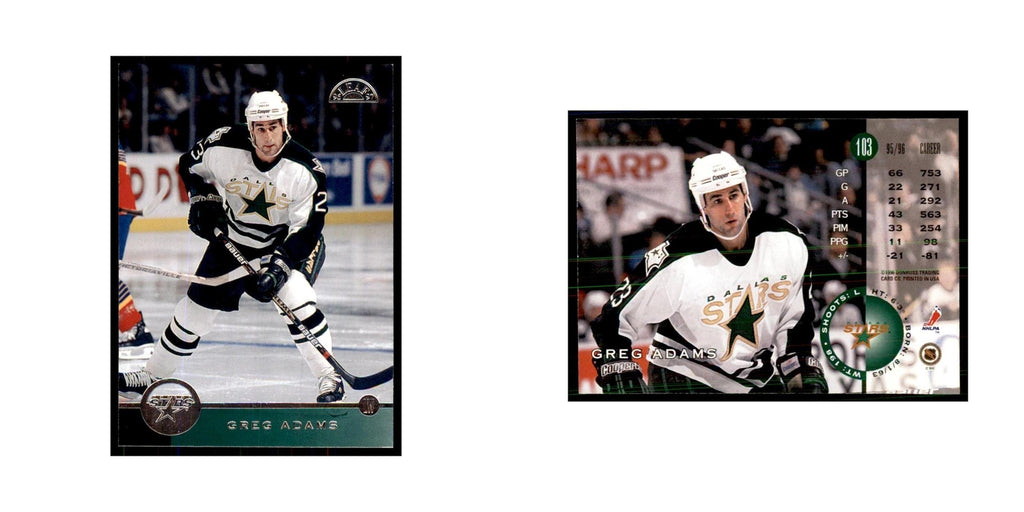 Greg Adams 1996 Leaf #103 Hockey Cards Hockey Card NM