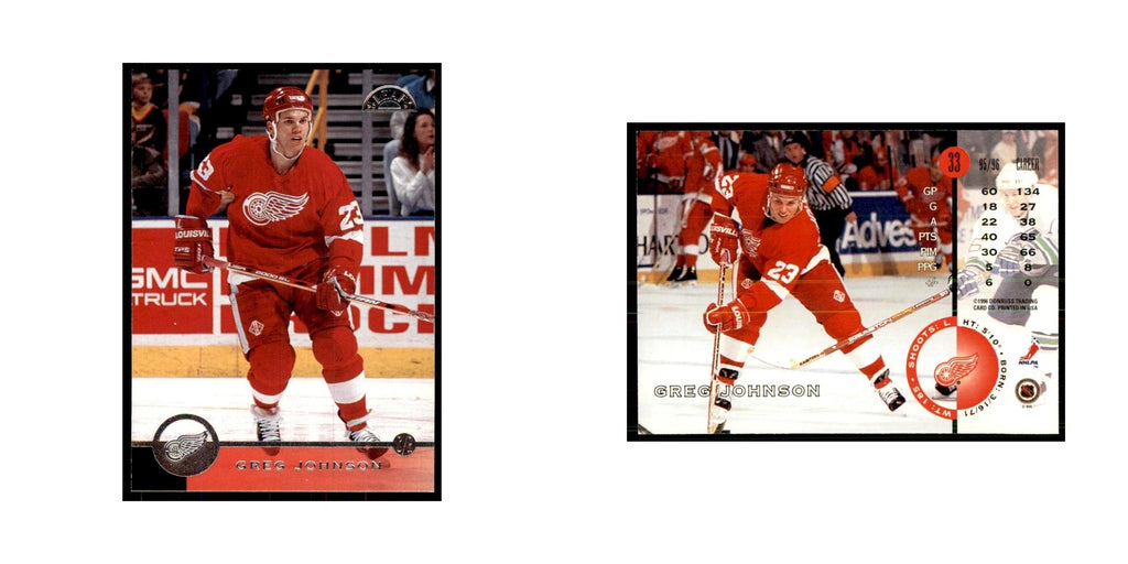 Greg Johnson 1996 Leaf #134 Hockey Cards Hockey Card NM