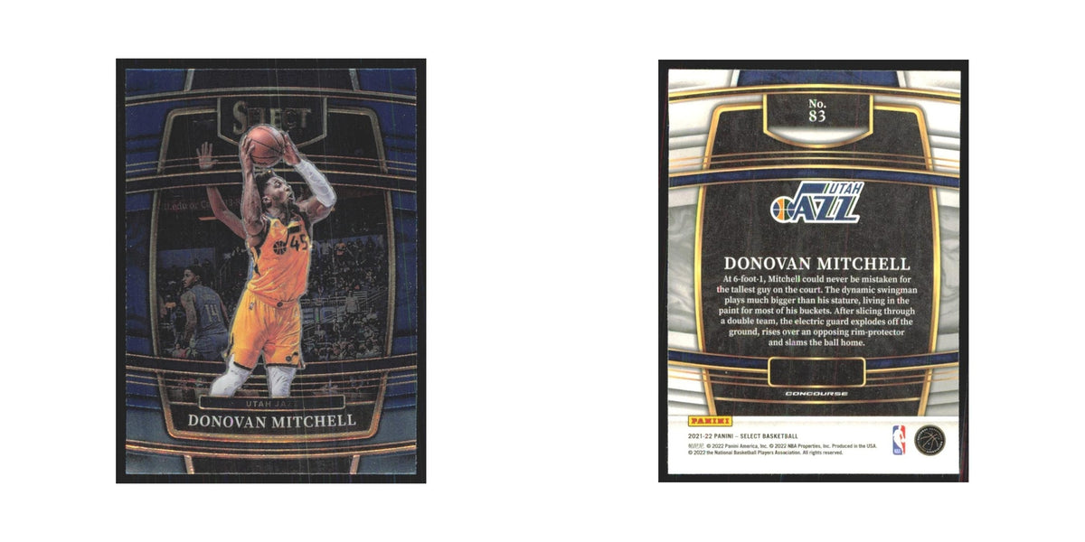 Donovan Mitchell 2021 Panini Select #83 Utaz Jazz Basketball Card NM