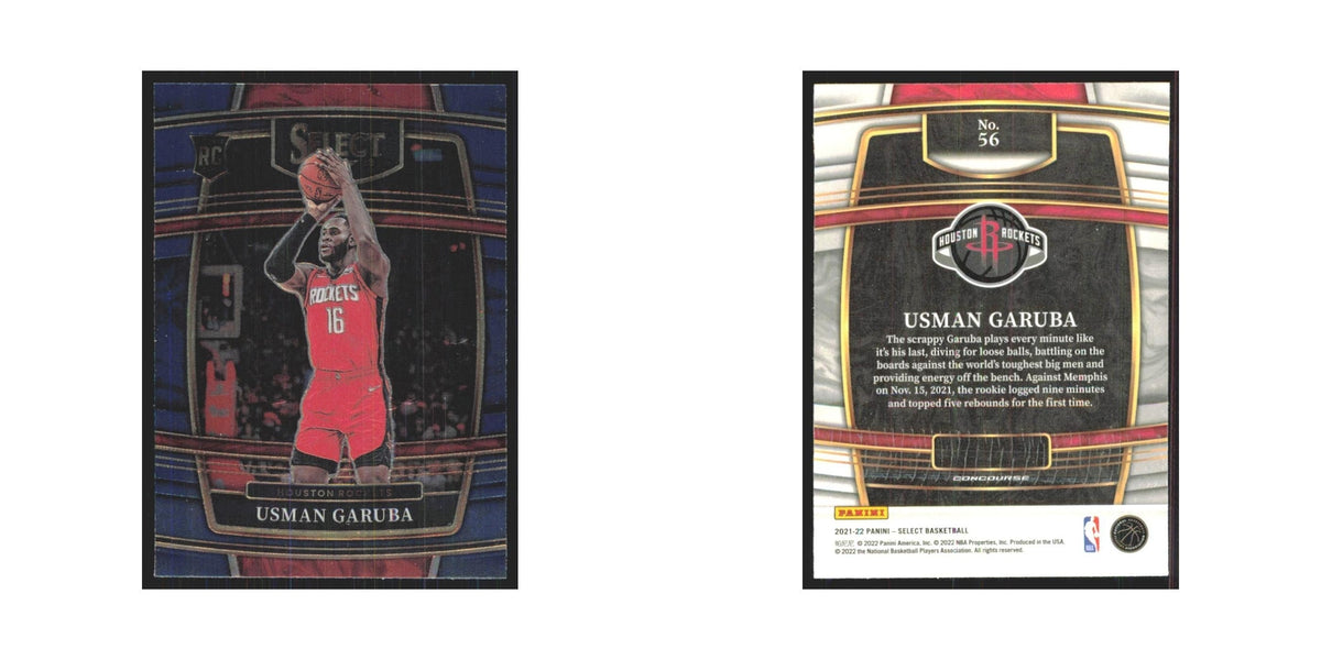 Usman Garuba 2021 Panini Select #56 Houston Rockets Basketball Card NM