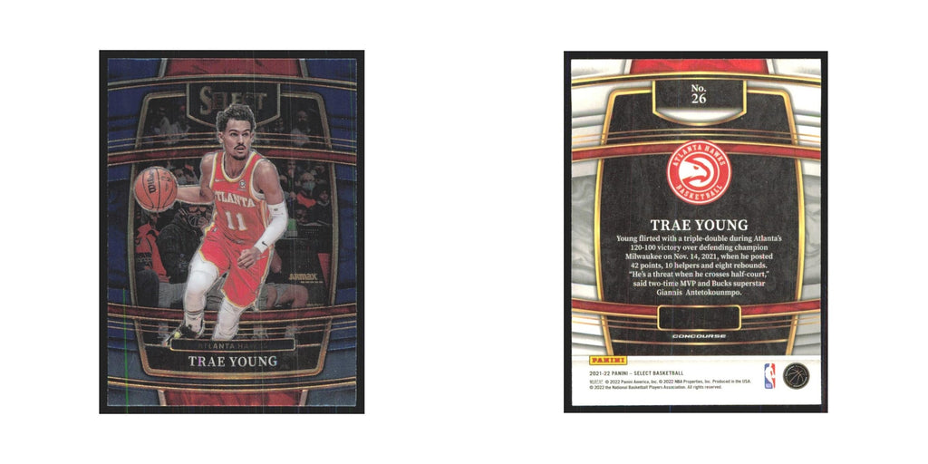 Trae Young 2021 Panini Select #26 Atlanta Hawks Basketball Card NM