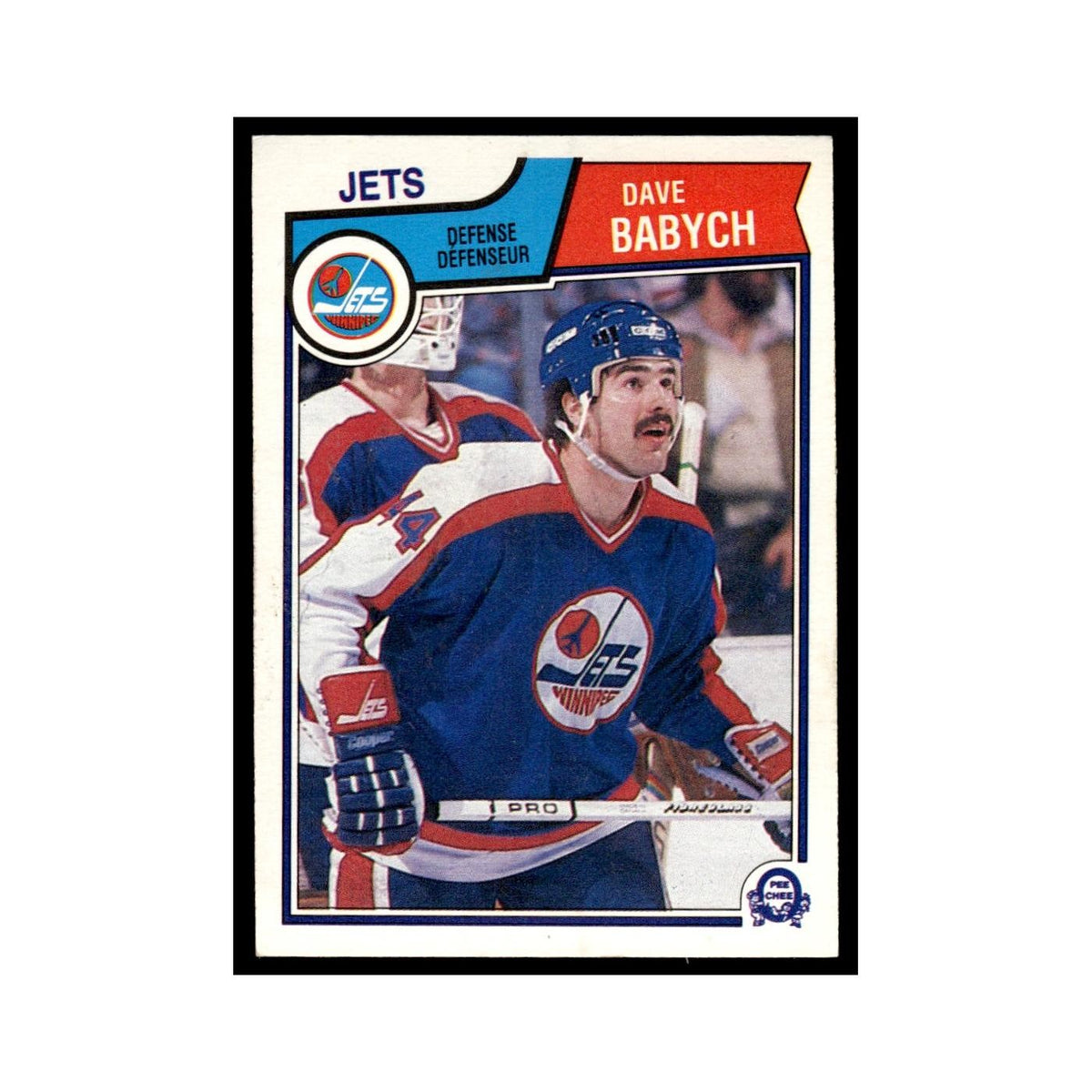 Dave Babych 1983 O-Pee-Chee #380 Winnipeg Jets Hockey Card EX