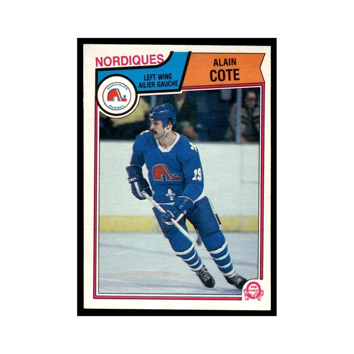Alain Cote 1983 O-Pee-Chee #291 Quebec Nordiques Hockey Card EX