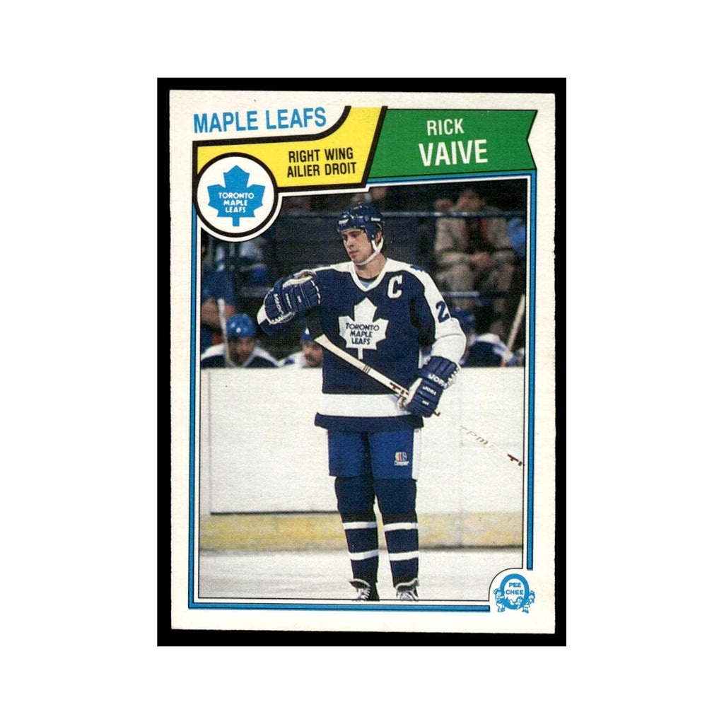Rick Vaive 1983 O-Pee-Chee #343 Toronto Maple Leafs Hockey Card EX