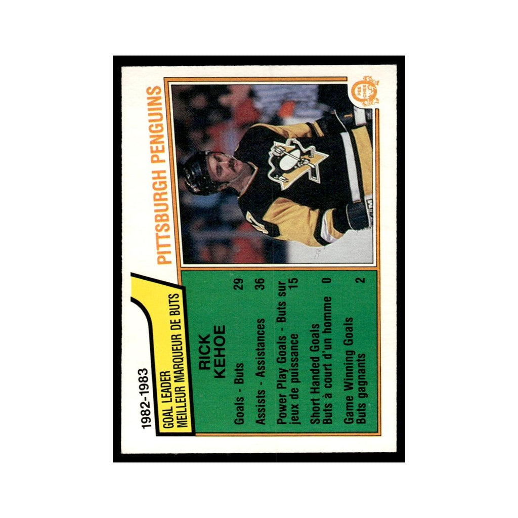 Rick Kehoe 1983 O-Pee-Chee #274 Pittsburgh Penguins Hockey Card EX