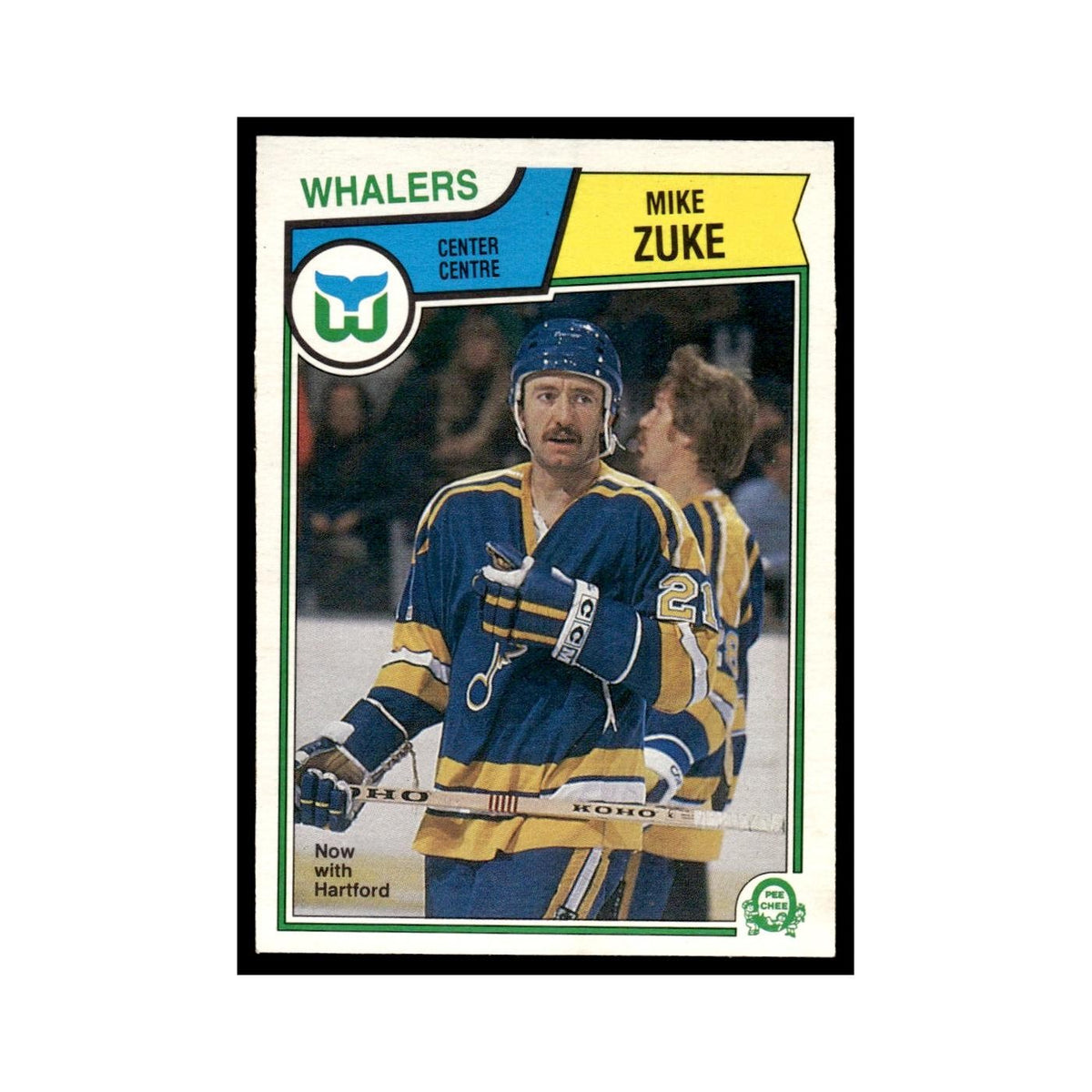 Mike Zuke 1983 O-Pee-Chee #322 Hartford Whalers Hockey Card EX