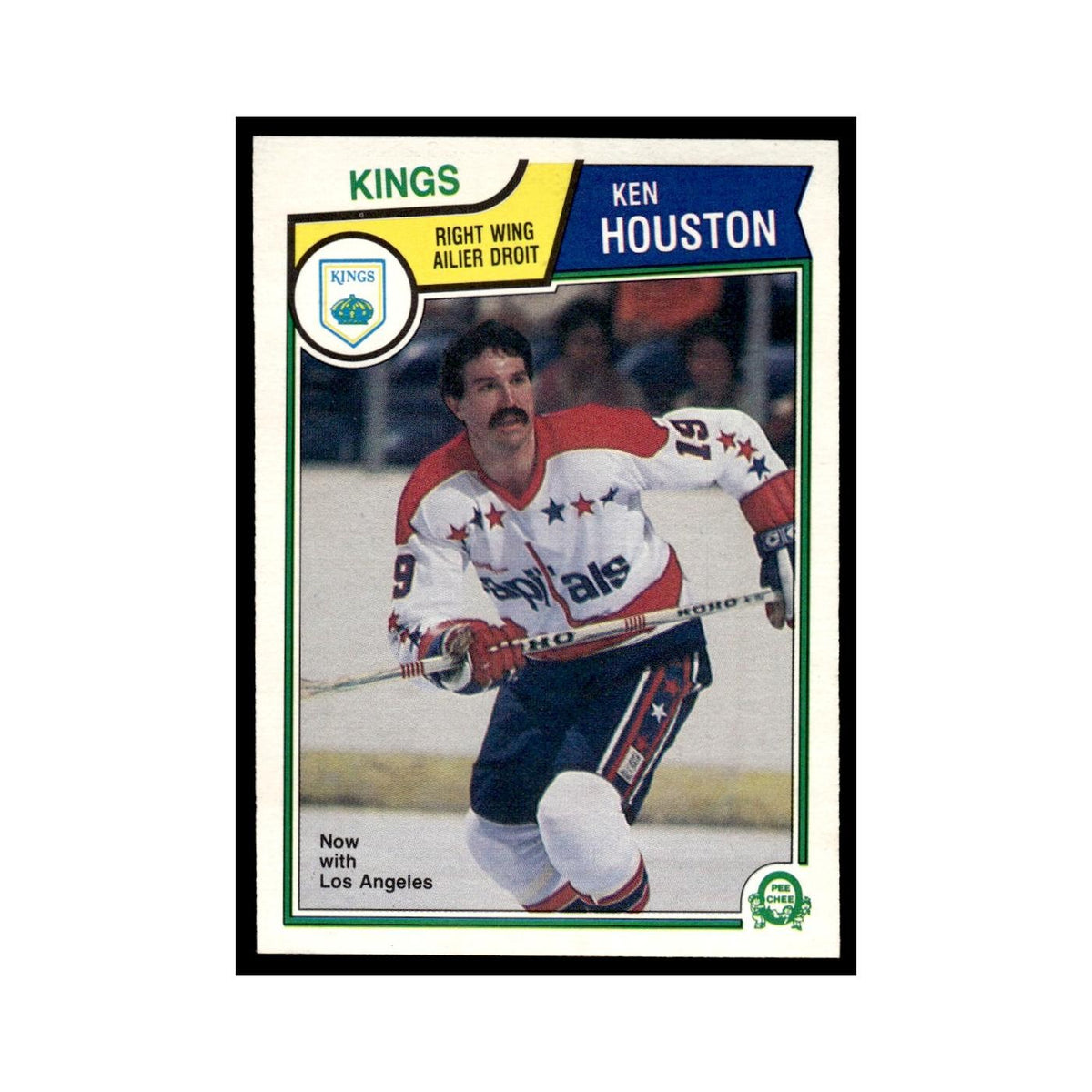 Ken Houston 1983 O-Pee-Chee #371 Los Angeles Kings Hockey Card EX