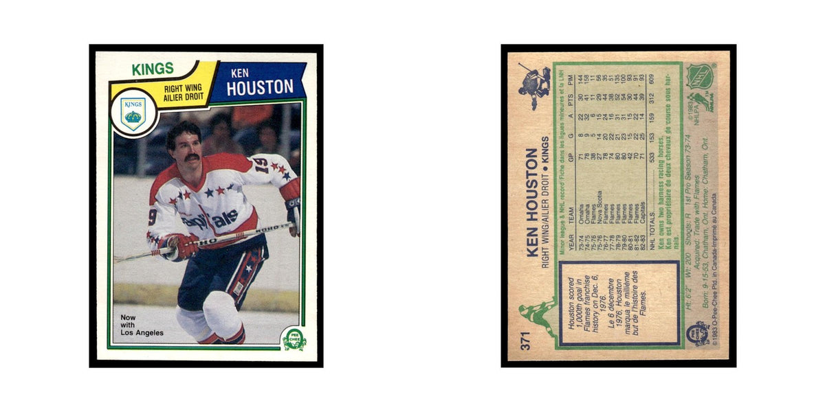 Ken Houston 1983 O-Pee-Chee #371 Los Angeles Kings Hockey Card EX