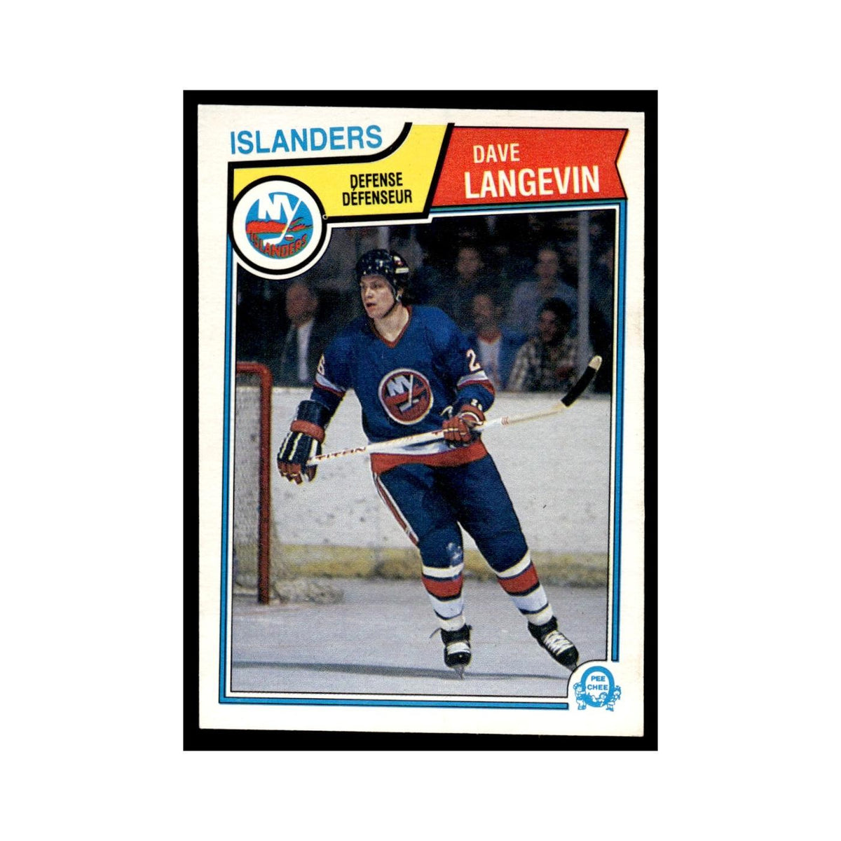 Dave Langevin 1983 O-Pee-Chee #11 New York Islanders Hockey Card EX