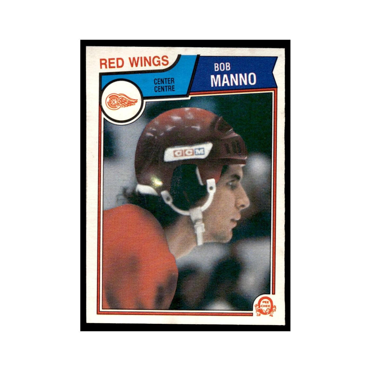 Bob Manno 1983 O-Pee-Chee #132 Detroit Red Wings Hockey Card EX