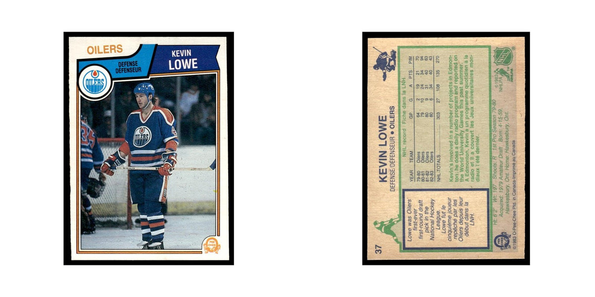 Kevin Lowe 1983 O-Pee-Chee #37 Edmonton Oilers Hockey Card EX