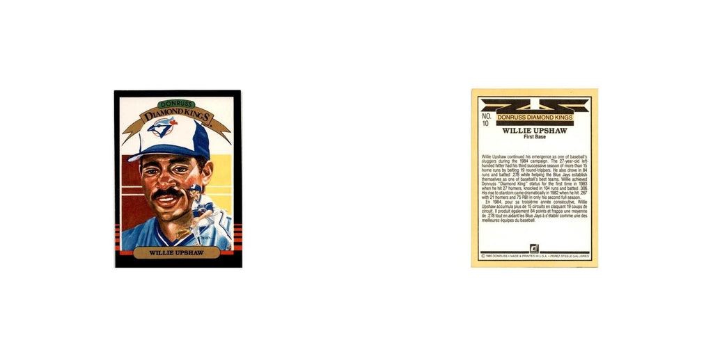 Willie Upshaw 1985 Leaf #10 Toronto Blue Jays Baseball Card NM