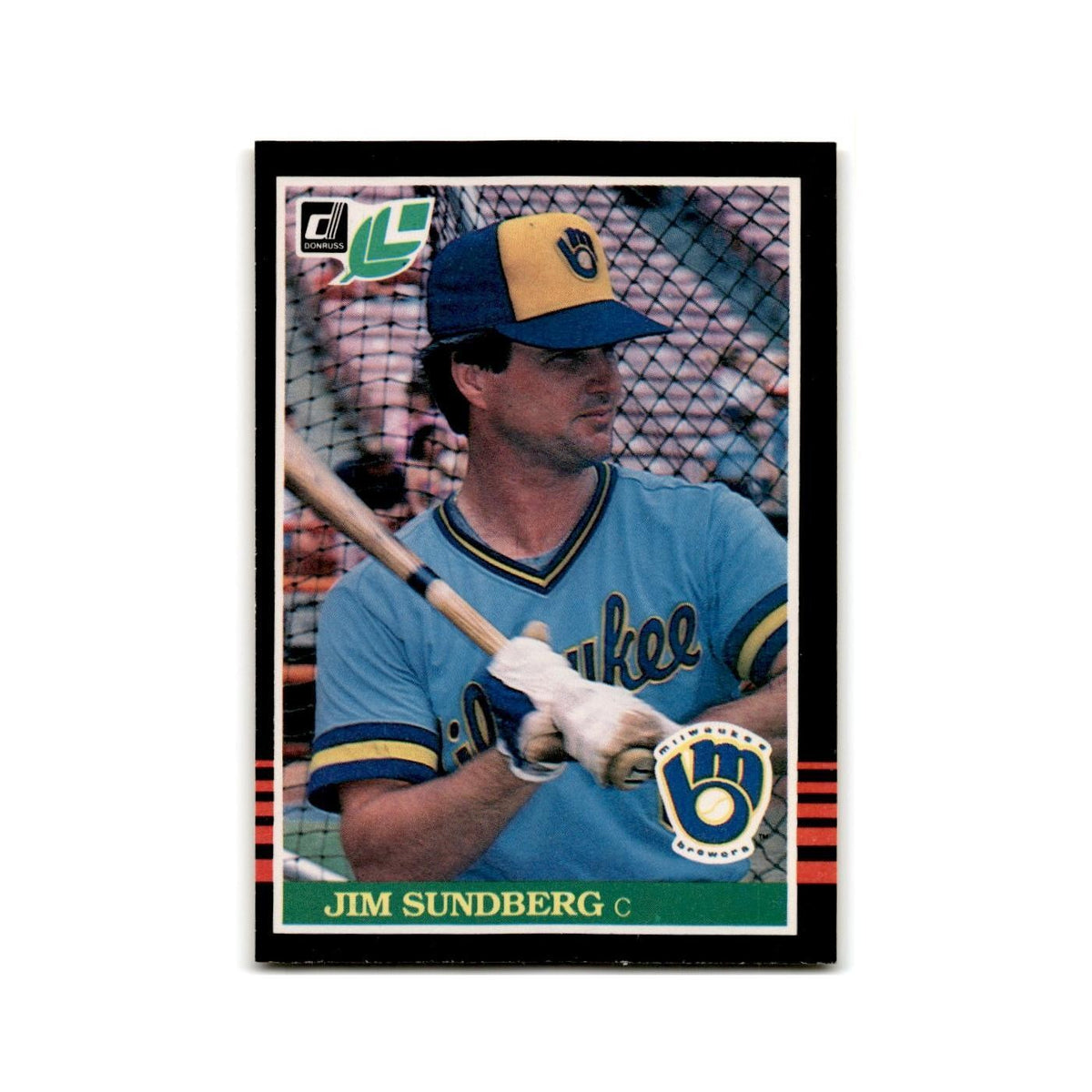Jim Sundberg 1985 Leaf #78 Milwaukee Brewers Baseball Card NM