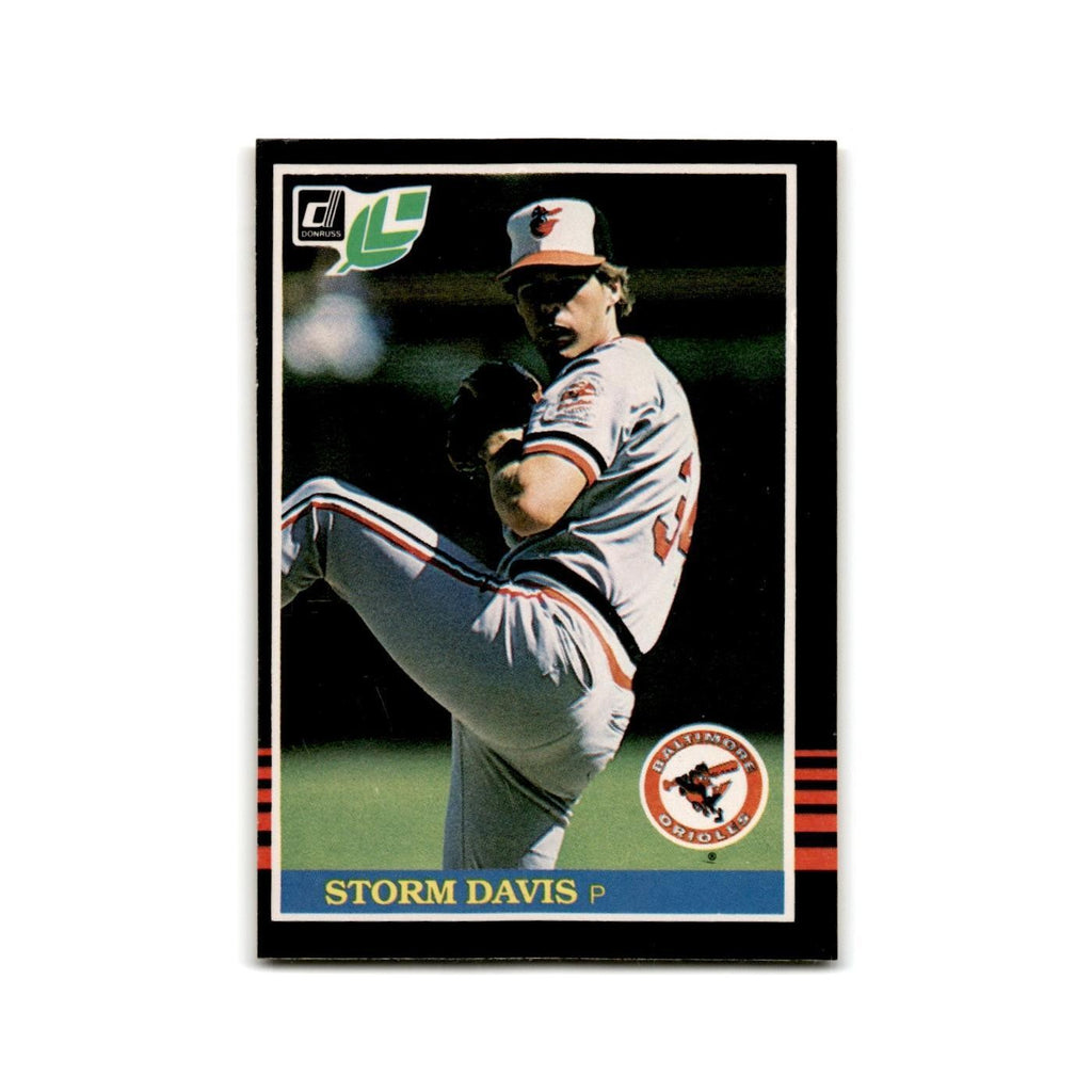 Storm Davis 1985 Leaf #81 Baltimore Orioles Baseball Card NM