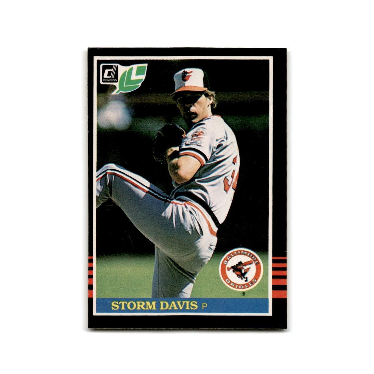 Storm Davis 1985 Leaf #81 Baltimore Orioles Baseball Card NM