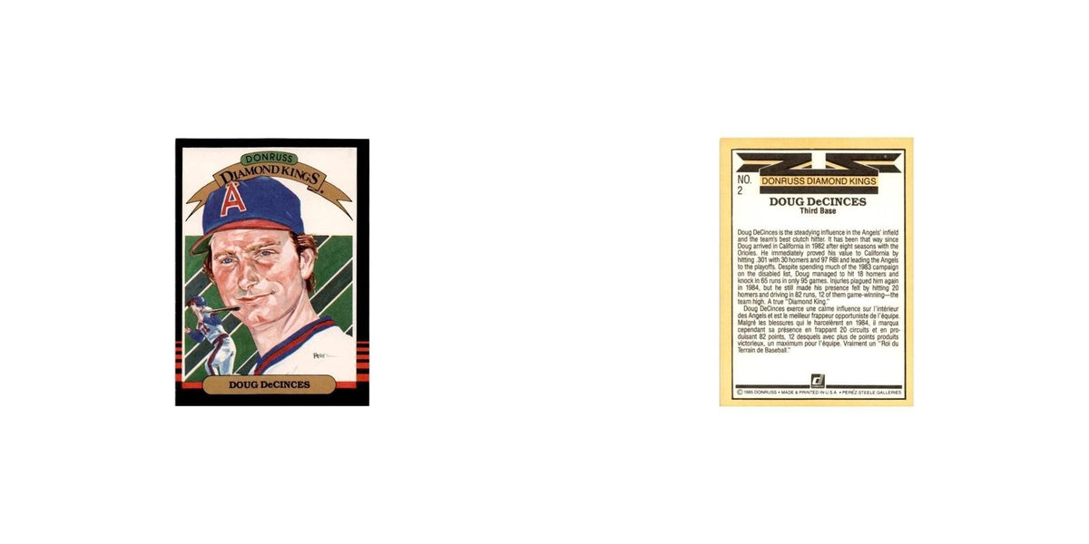 Doug DeCinces 1985 Leaf #2 California Angels Baseball Card NM