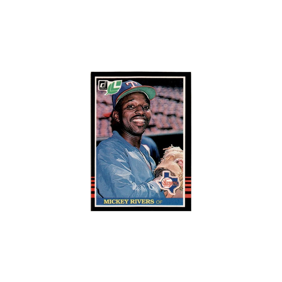 Mickey Rivers 1985 Leaf #35 Texas Rangers Baseball Card NM
