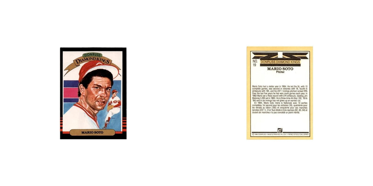Mario Soto 1985 Leaf #19 Cincinnati Reds Baseball Card NM