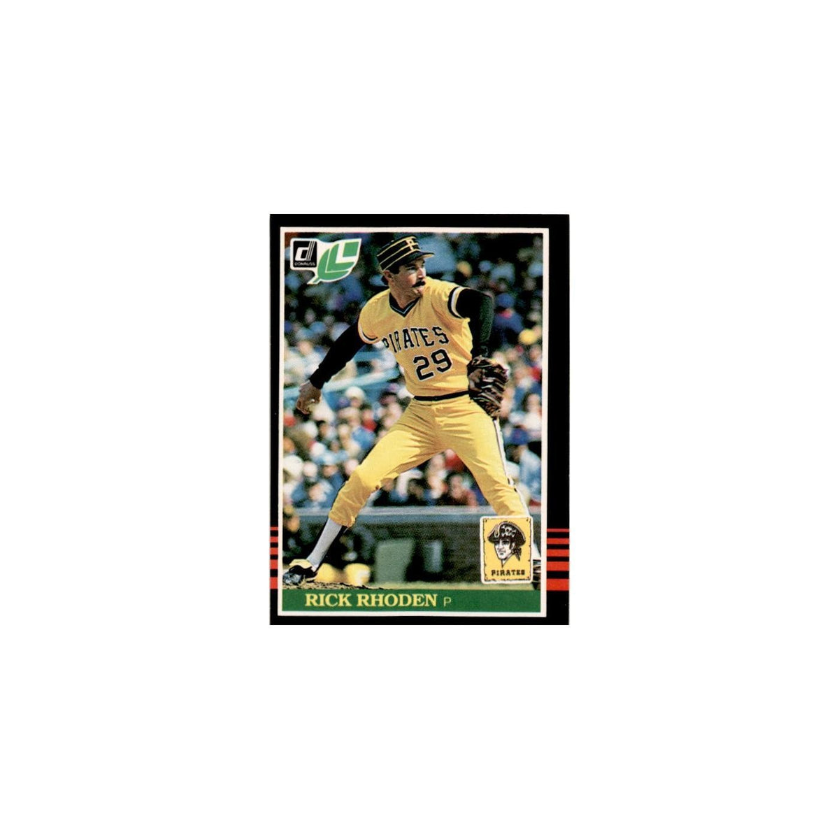 Rick Rhoden 1985 Leaf #63 Pittsburgh Pirates Baseball Card NM