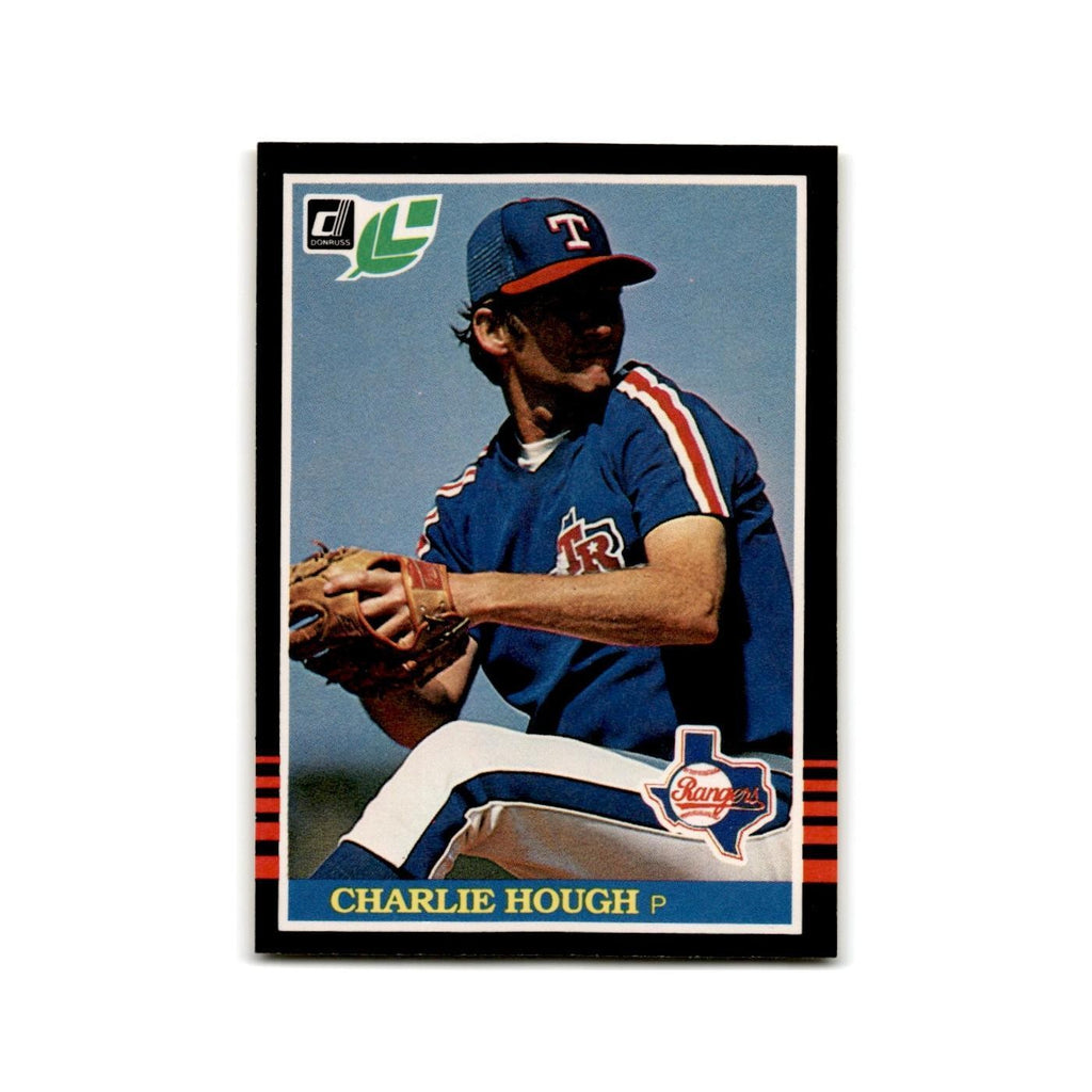 Charlie Hough 1985 Leaf #108 Texas Rangers Baseball Card NM