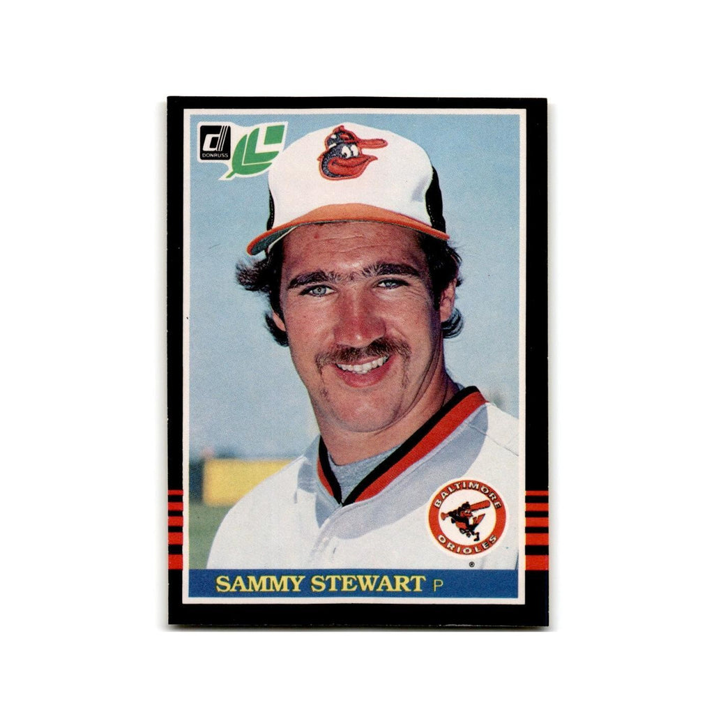Sammy Stewart 1985 Leaf #98 Baltimore Orioles Baseball Card NM
