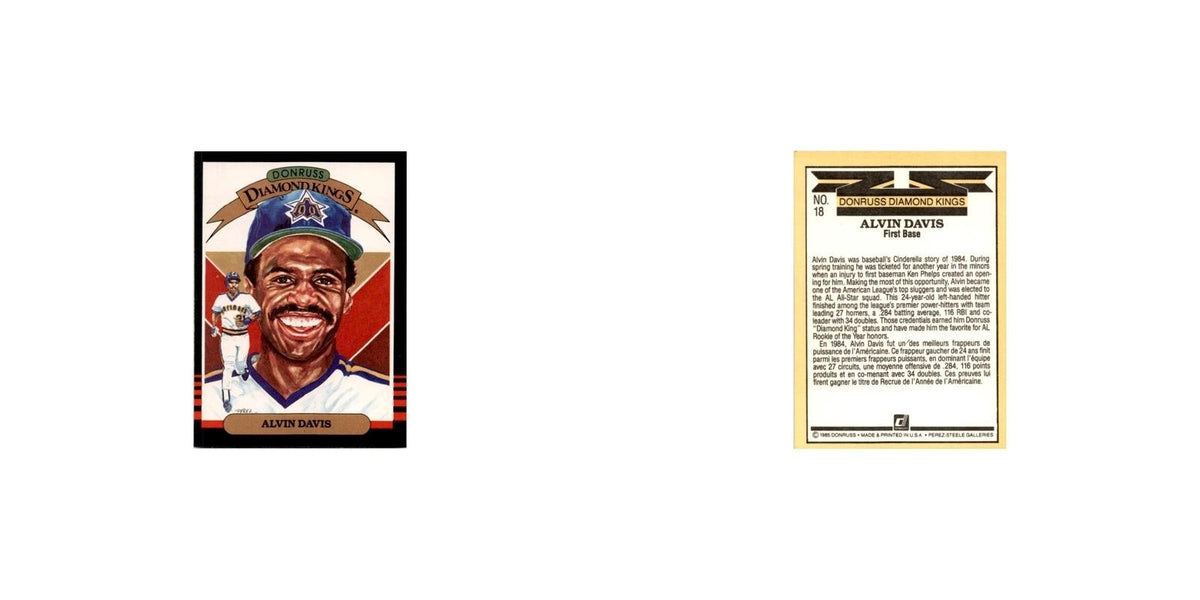 Alvin Davis 1985 Leaf #18 Seattle Mariners Baseball Card NM